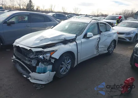 2014 Infiniti Q50 Premium z USA, uszkodzony, nr VIN JN1BV7AR4EM692458